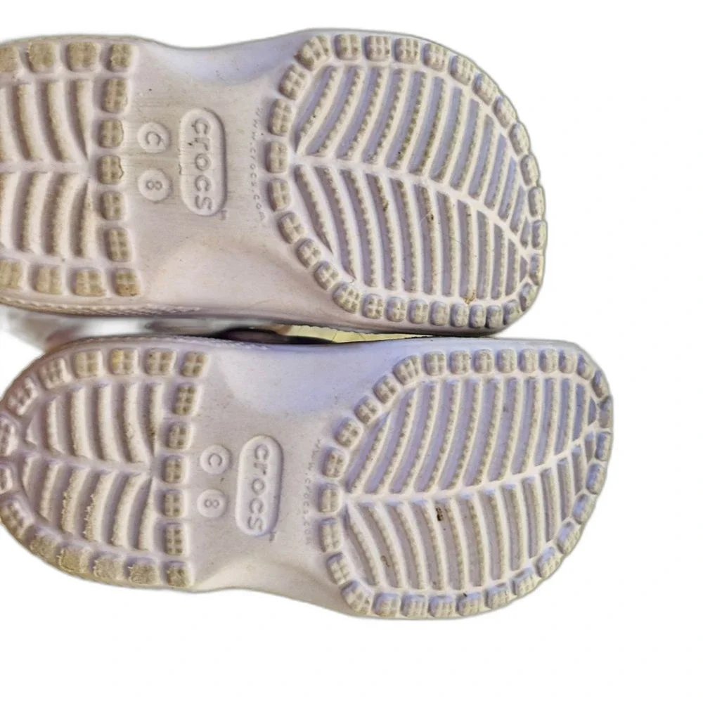 Crocs Purple Toddler Girl Size 8 Little Girls Shoes Slip On Outdoor Shoes